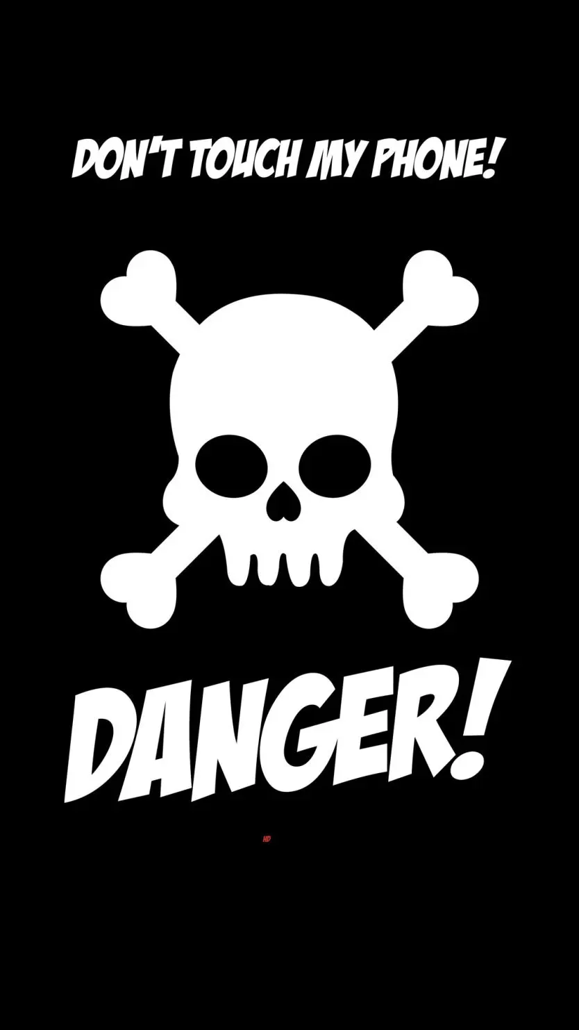 Don't touch my phone wallpaper - download for free