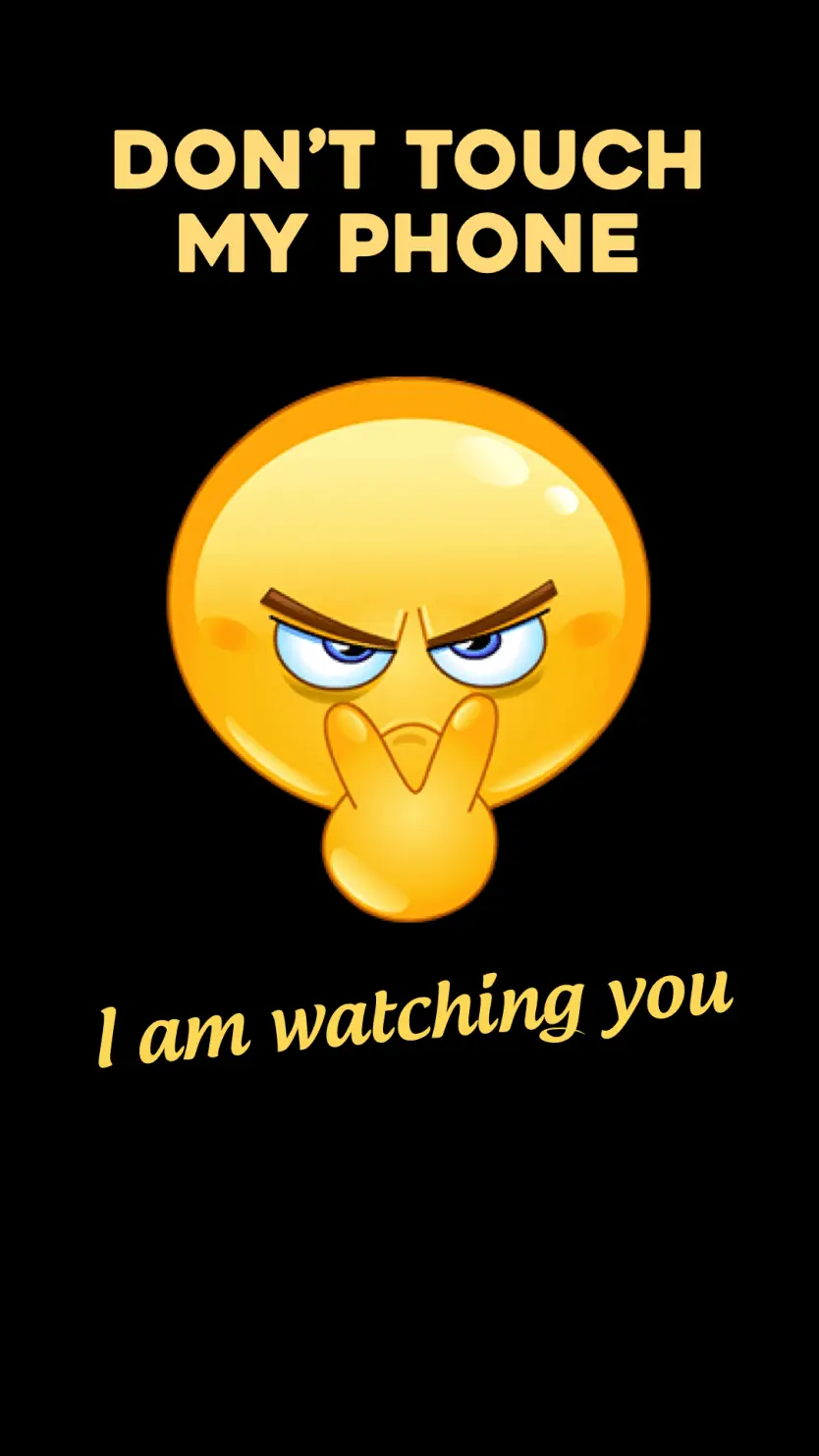 Don't touch my phone wallpaper - download for free