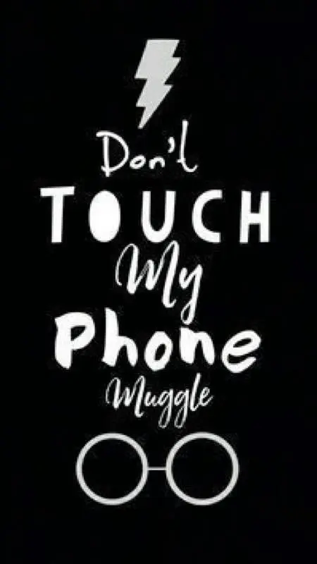 Don't touch my phone wallpaper - download for free